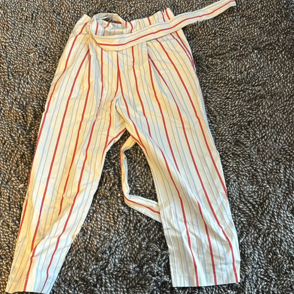 Parker striped cotton pants